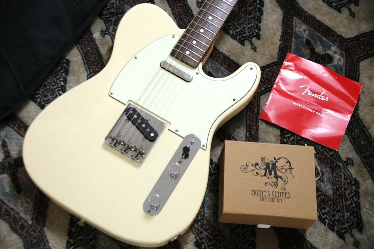 Fender Japan Exclusive Classic 60s Tele Vintage White 2016 w/ Monty's Retrowind Raw Nickel Set