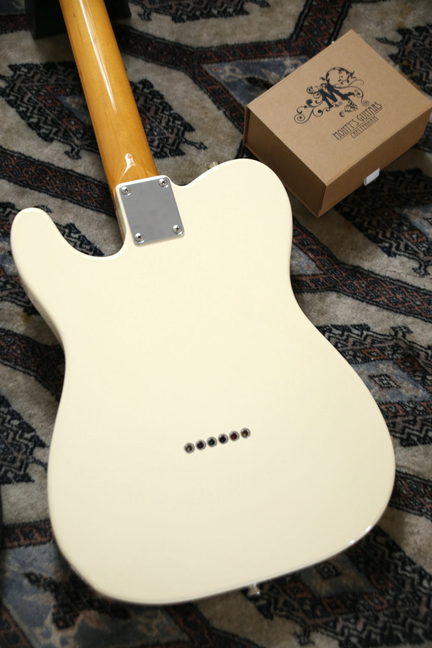 Fender Japan Exclusive Classic 60s Tele Vintage White 2016 w/ Monty's Retrowind Raw Nickel Set