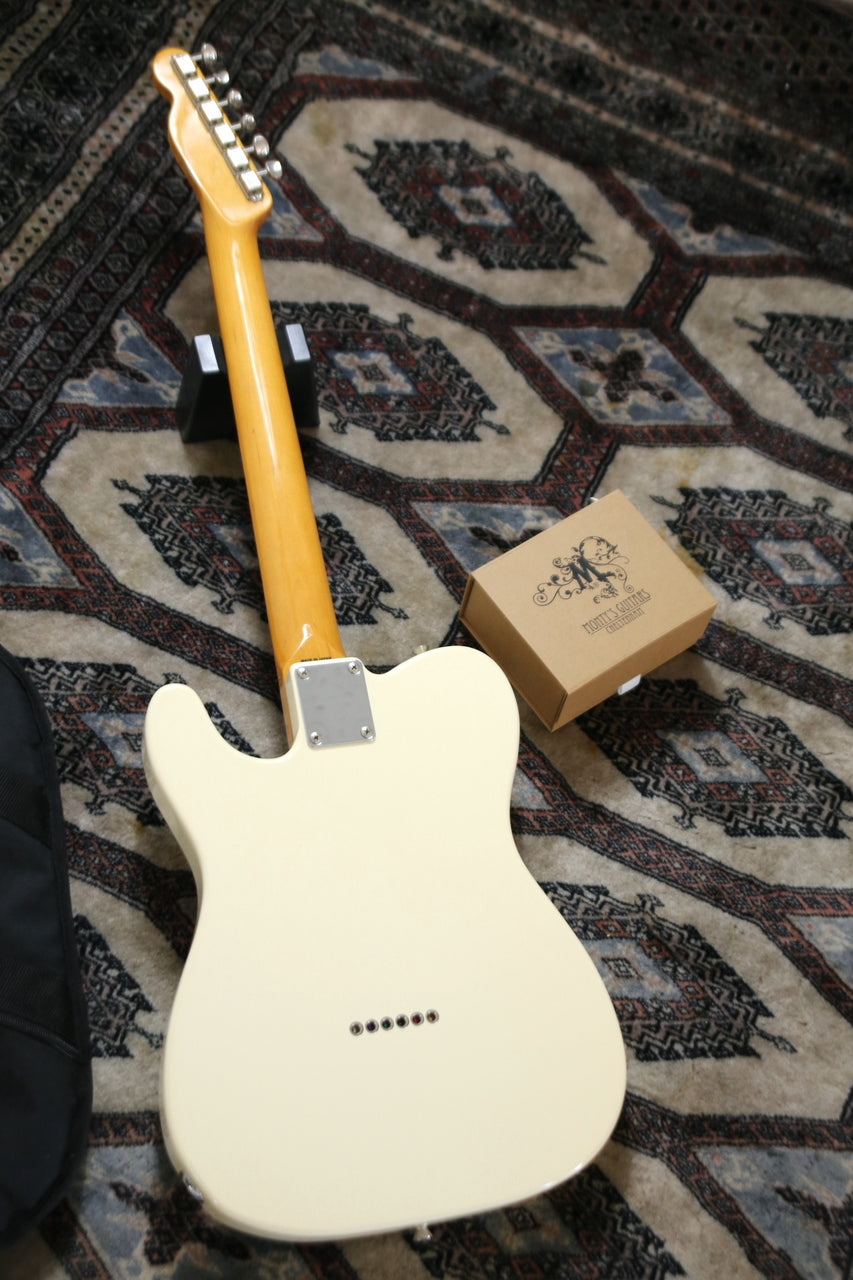 Fender Japan Exclusive Classic 60s Tele Vintage White 2016 w/ Monty's Retrowind Raw Nickel Set