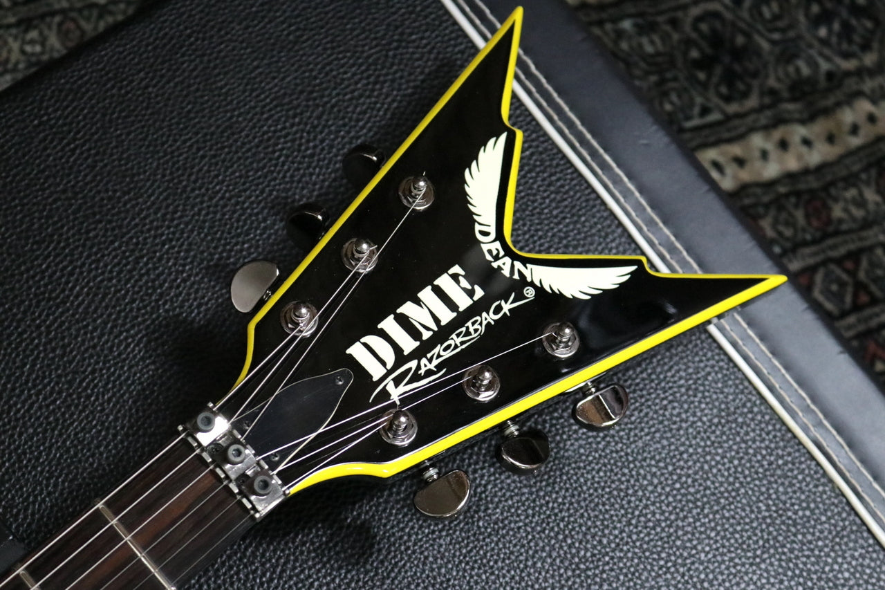 DEAN Razorback V 255 Classic Black with Yellow Bevels 2007