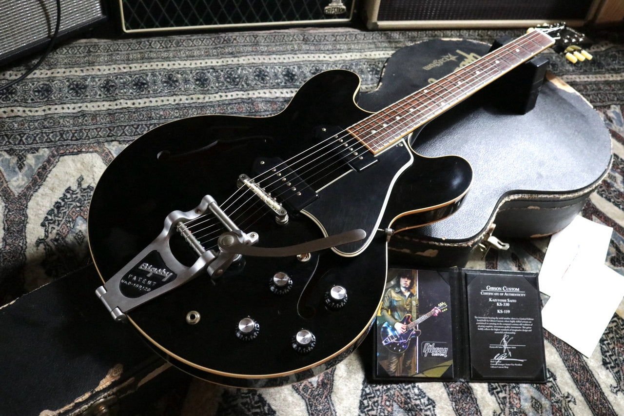 Gibson Custom Shop Kazuyoshi Saito KS-330 Ebony VOS w/Bigsby 2012