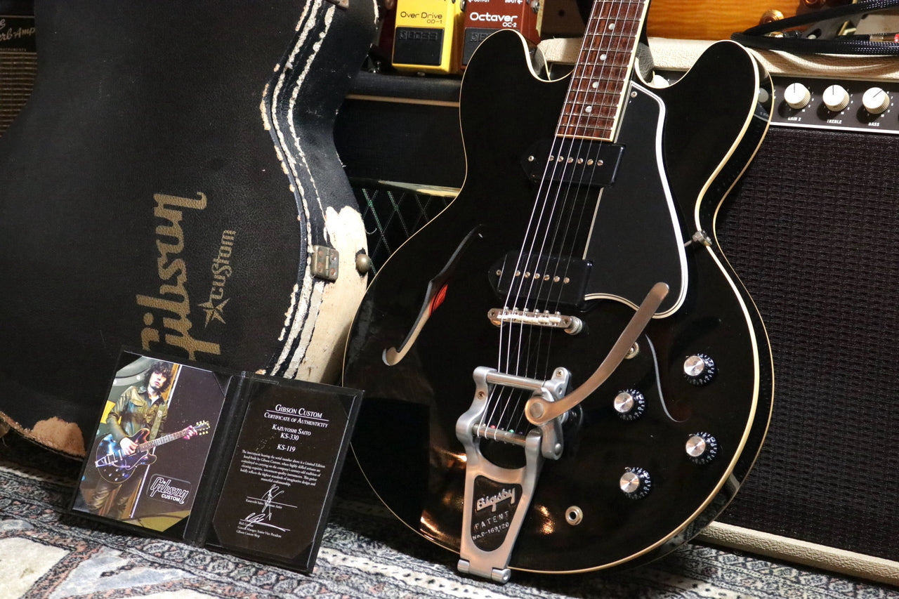 Gibson Custom Shop Kazuyoshi Saito KS-330 Ebony VOS w/Bigsby 2012