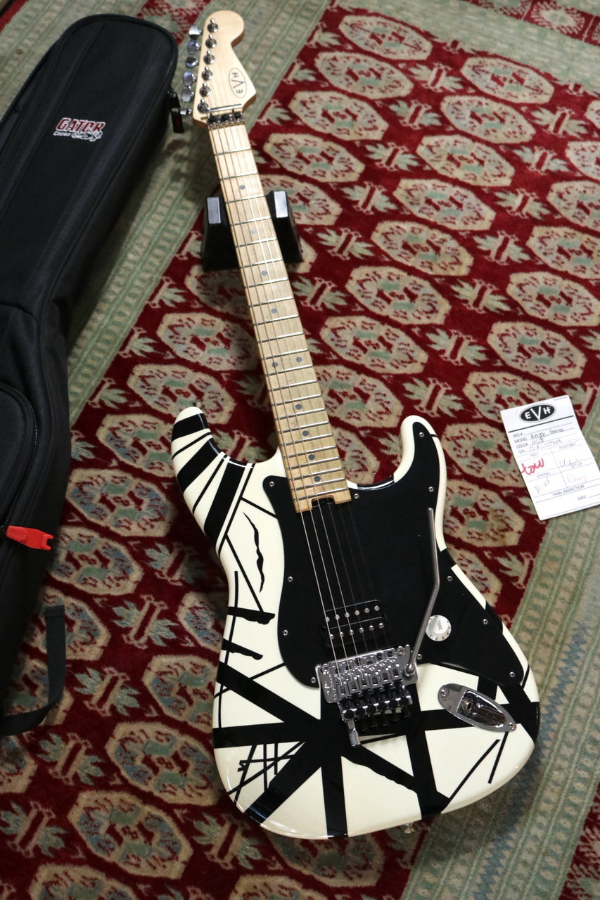 EVH Striped Series White with Black Stripes 2022