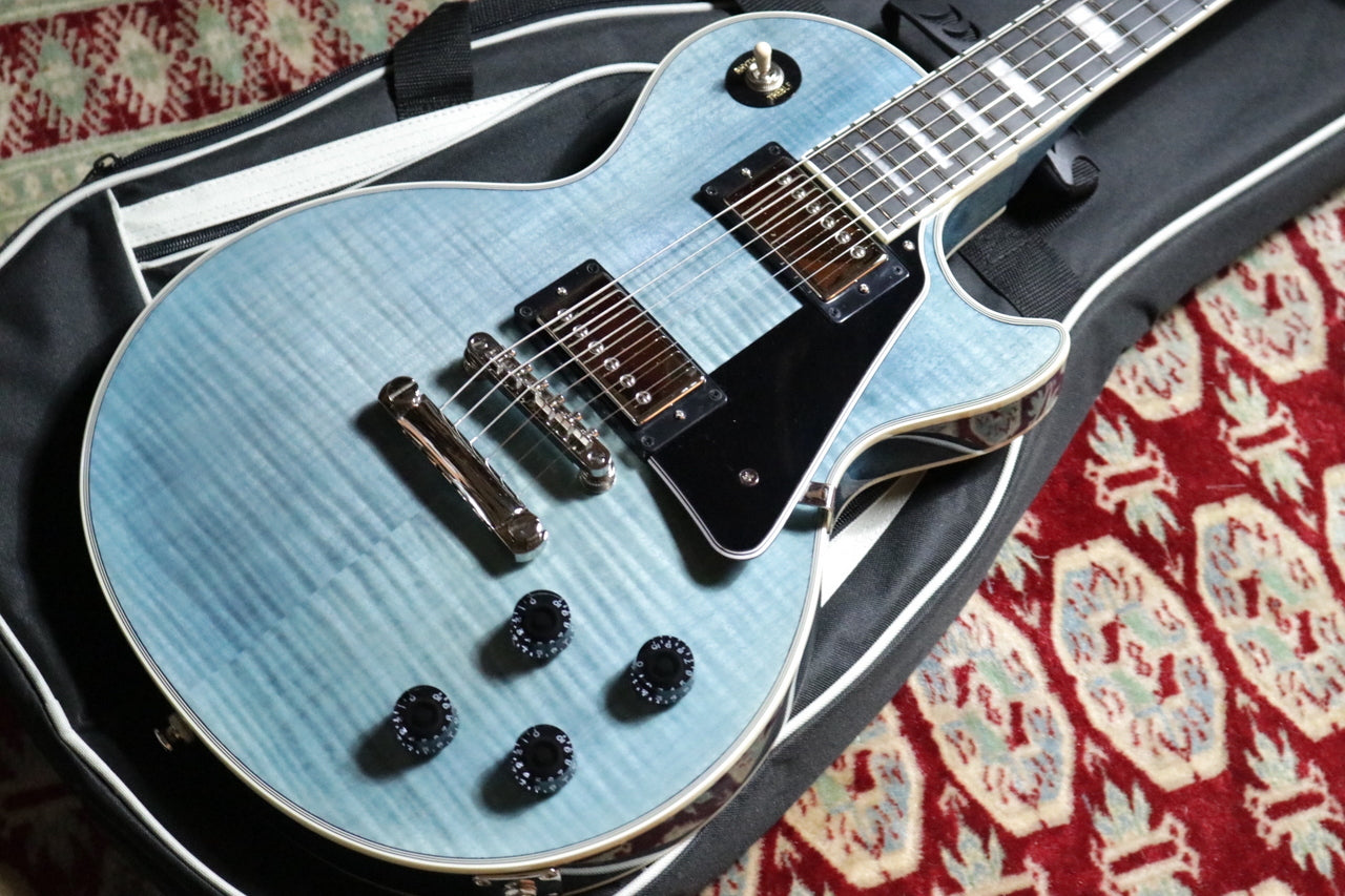 Epiphone Inspired by Gibson Les Paul Custom Figured Transparent Blue 2024