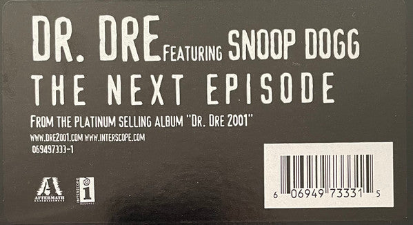 Dr. Dre Featuring Snoop Dogg - The Next Episode (12"")