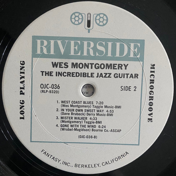 Wes Montgomery - The Incredible Jazz Guitar Of Wes Montgomery(LP, A...