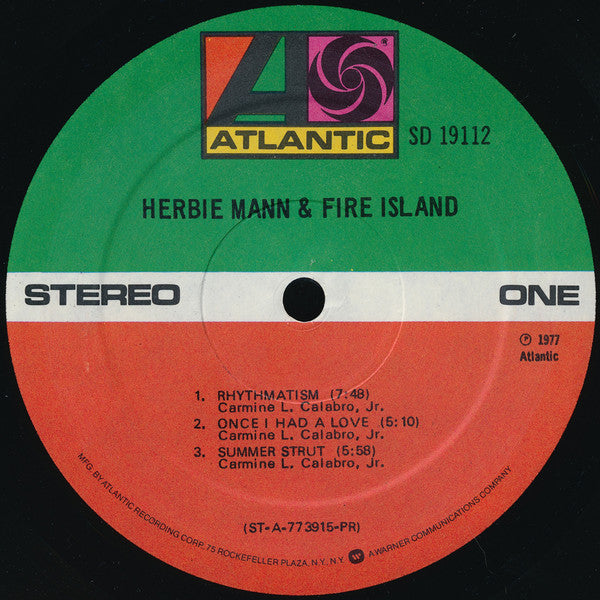 Herbie Mann - Herbie Mann & Fire Island(LP, Album, PR )