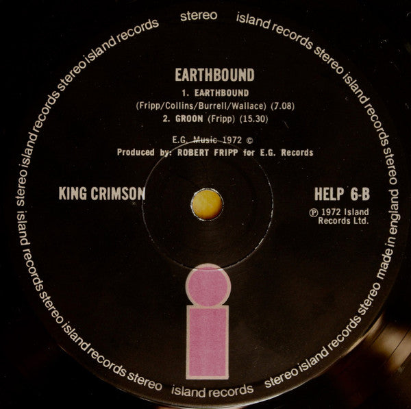 King Crimson - Earthbound (LP, Album, M/Print)