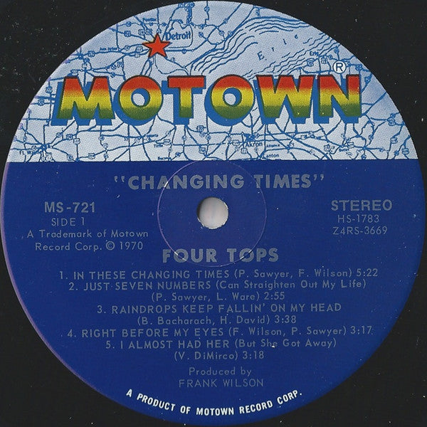 Four Tops - Changing Times (LP, Album, Ind)