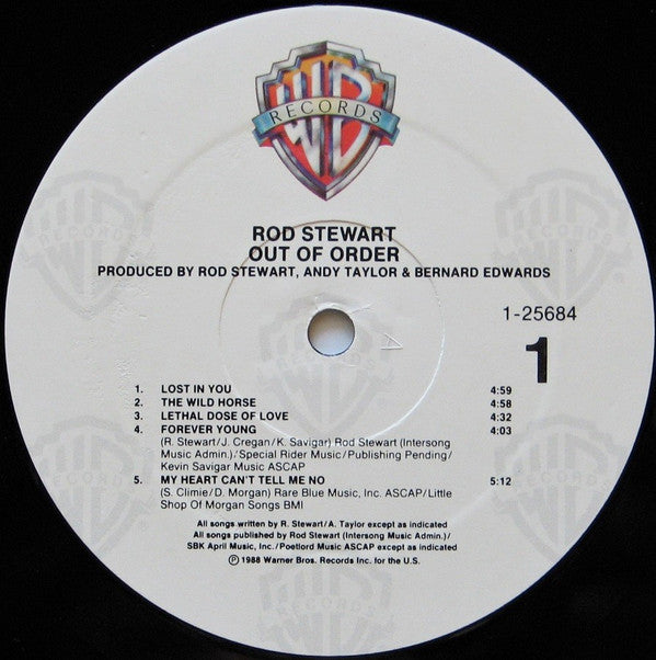 Rod Stewart - Out Of Order (LP, Album, All)