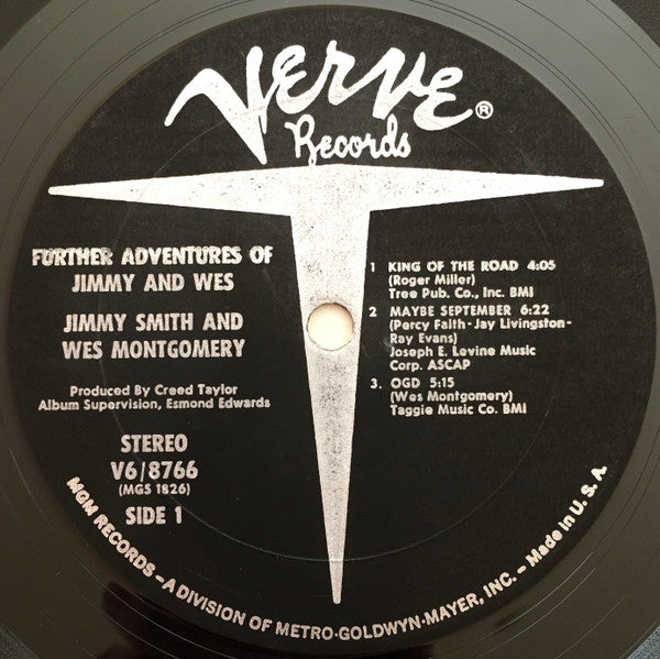 Jimmy Smith - Further Adventures Of Jimmy And Wes(LP, Album)