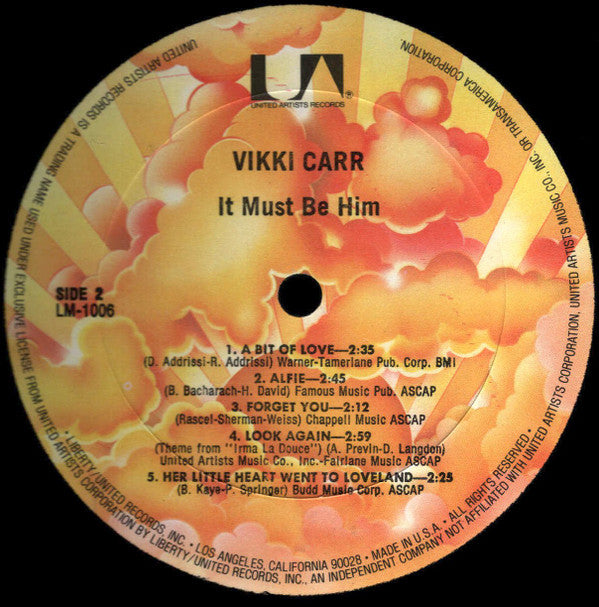 Vikki Carr - It Must Be Him (LP, Album, RE)