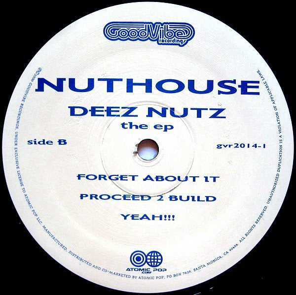 Nuthouse* - Deez Nutz (The EP) (2x12"", EP)