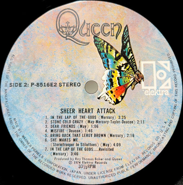 Queen = クイーン* - Sheer Heart Attack = シアー・ハート・アタック (LP, Album, 1st)