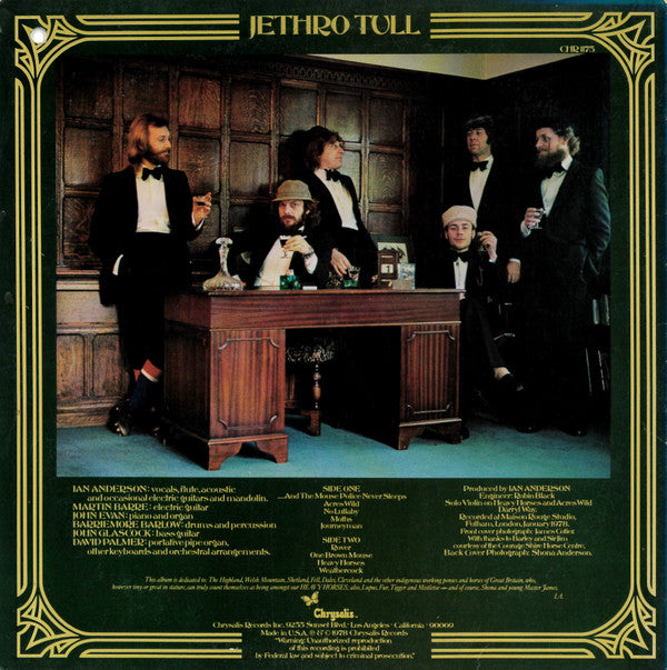 Jethro Tull - Heavy Horses (LP, Album, San)