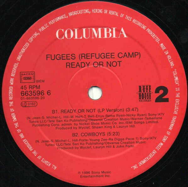 Fugees (Refugee Camp)* - Ready Or Not (12"")