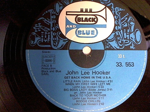 John Lee Hooker - Get Back Home (LP, Album, RE)