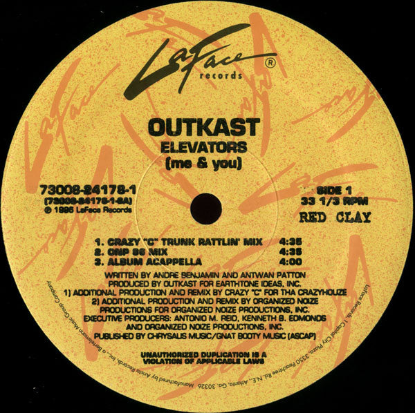 OutKast - Elevators (Me & You) (12"")