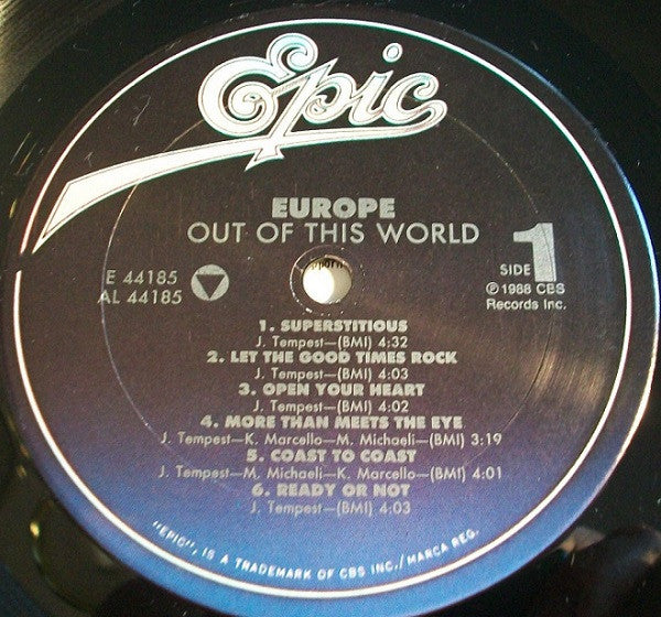 Europe (2) - Out Of This World (LP, Album)