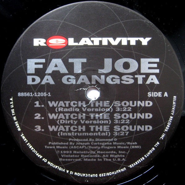 Fat Joe Da Gangsta* - Watch The Sound (12"")
