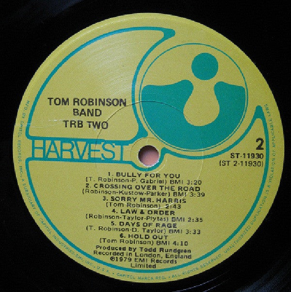 Tom Robinson Band - TRB Two (LP, Album, Los)