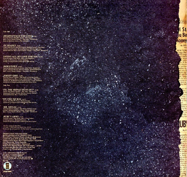 Tom Waits - Heartattack And Vine (LP, Album, SP )
