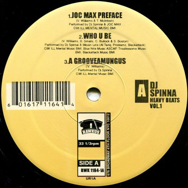 DJ Spinna - Heavy Beats Volume 1 (2xLP, Album)