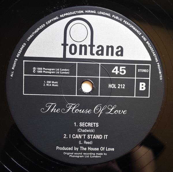 The House Of Love - I Don't Know Why I Love You (12"", Single)