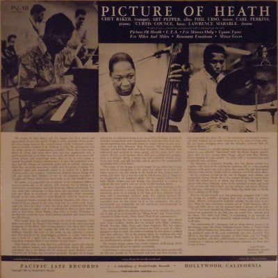 Chet Baker - Picture Of Heath(LP, Album, Mono, RE)