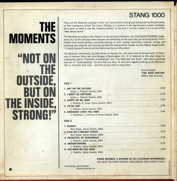 The Moments - Not On The Outside, But On The Inside, Strong!(LP, Al...