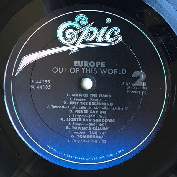 Europe (2) - Out Of This World (LP, Album)