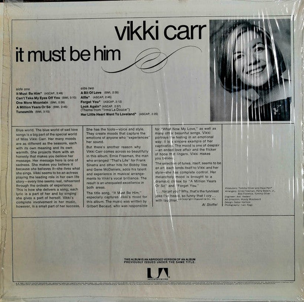 Vikki Carr - It Must Be Him (LP, Album, RE)
