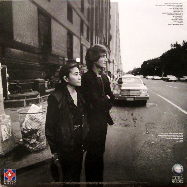 John Lennon & Yoko Ono - Double Fantasy (LP, Album, All)