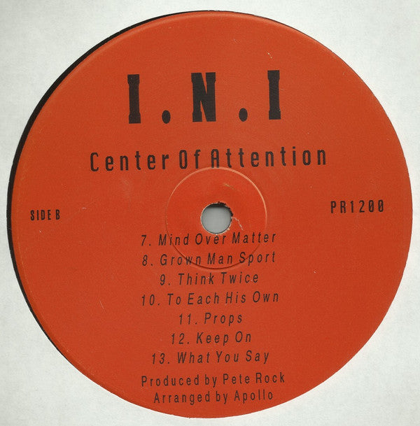 I.N.I* - Center Of Attention (LP, Album, Unofficial)