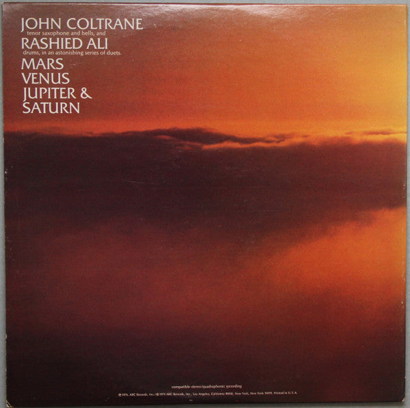 John Coltrane - Interstellar Space (LP, Album, Quad, Gat)
