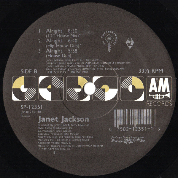Janet Jackson - Alright (12"", Single)