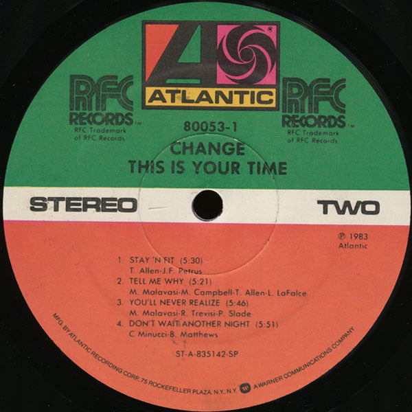 Change - This Is Your Time (LP, Album, SP )