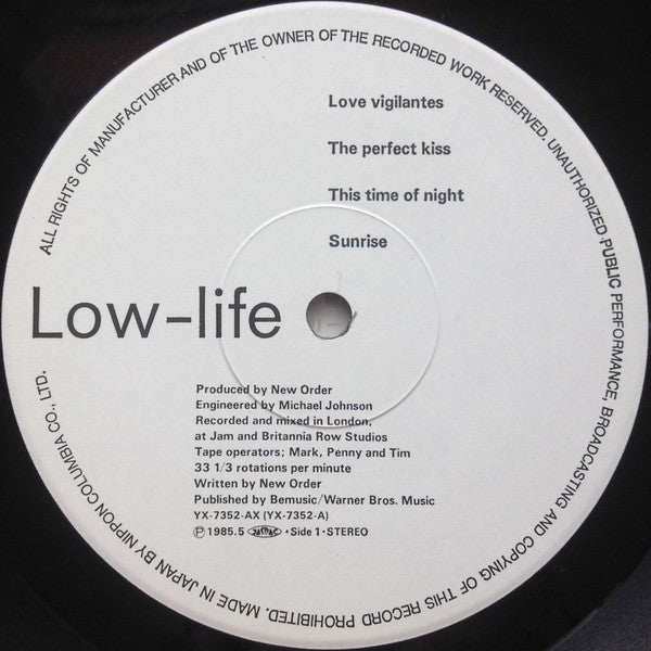 New Order = ニュー・オーダー* - Low-Life = ロウ・ライフ (LP, Album)