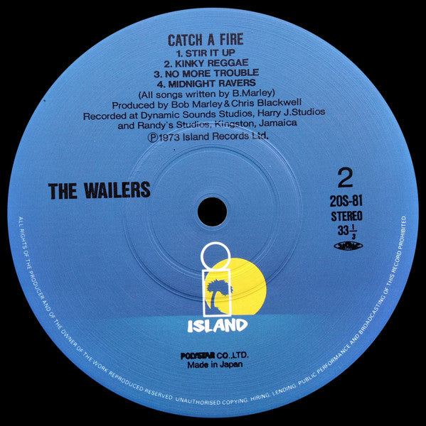 The Wailers - Catch A Fire (LP, Album, RE)