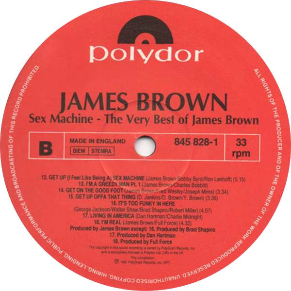 James Brown - Sex Machine: The Very Best Of James Brown (LP, Comp)