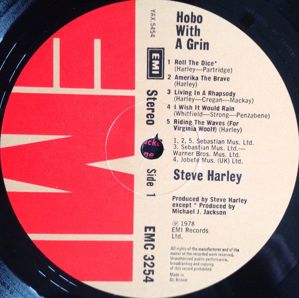 Steve Harley - Hobo With A Grin (LP, Album)