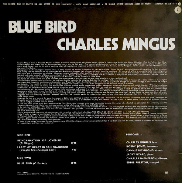 Charles Mingus - Blue Bird (LP, Album)