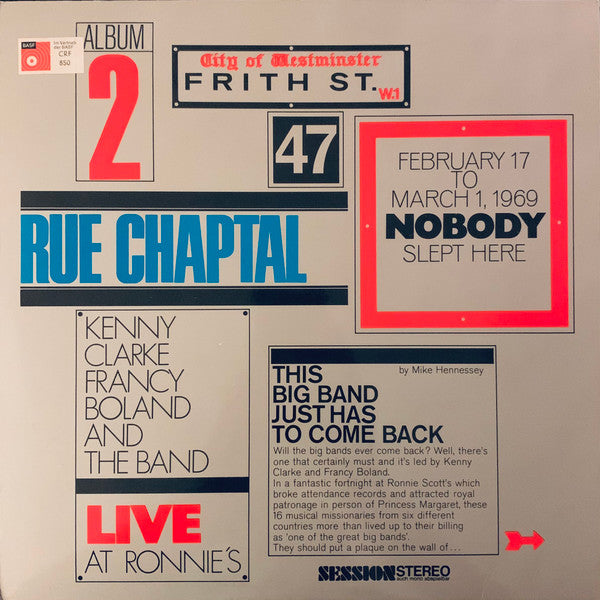 Clarke-Boland Big Band - Live At Ronnie's ; Album 2 ; Rue Chaptal(L...
