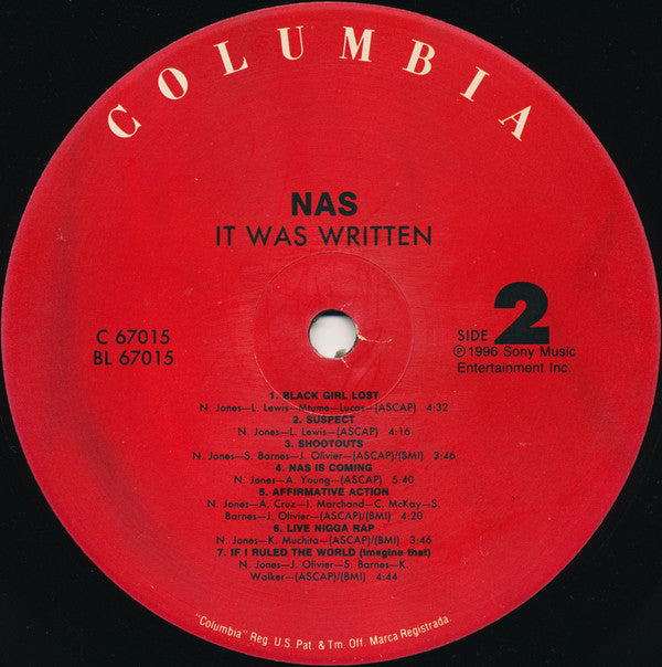 Nas - It Was Written (LP, Album)