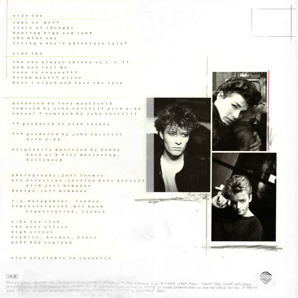 a-ha - Hunting High And Low = ハンティング・ハイ・アンド・ロウ (LP, Album)