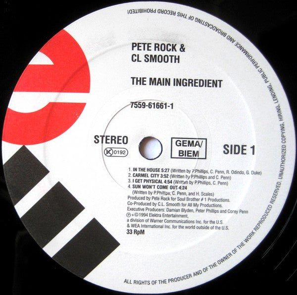 Pete Rock & C.L. Smooth - The Main Ingredient (2xLP, Album)