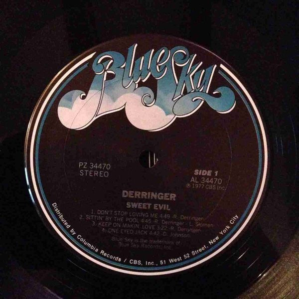 Derringer (2) - Sweet Evil (LP, Album, San)