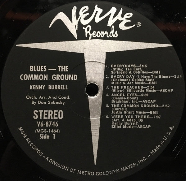 Kenny Burrell - Blues - The Common Ground (LP, Album)