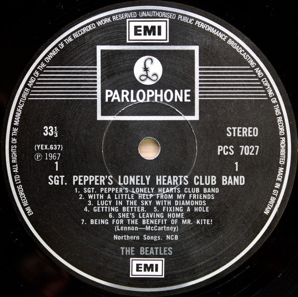 The Beatles - Sgt. Pepper's Lonely Hearts Club Band(LP, Album, Reis...