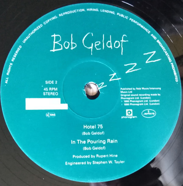 Bob Geldof - The Great Song Of Indifference (12"", Single)